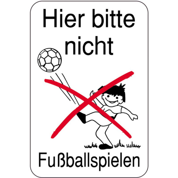 Stein HGS HGS bord, Speel hier alstublieft geen voetbal, 400 x 600 mm, 14895