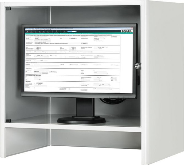 RAU monitorbehuizing, B720 x D550 x H710 mm, 07-5000.12