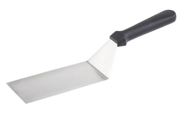 APS spatel, 20 x 7,5 cm, lengte 33 cm, flexibel roestvrijstalen mes, antislip polypropyleen handvat, zwart, 88941