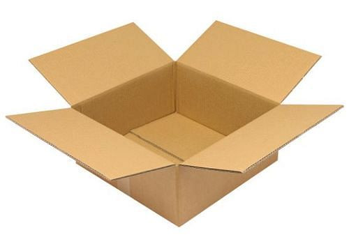 TransPak golfkartonnen vouwdoos 2-wandig, binnenmaat 400 x 400 x 170 mm, kwaliteit 2.30BC, verpakking: 10 stuks, 299346