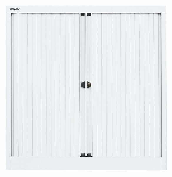 Bisley rolluikkast EuroTambour, 2 planken, 2,5 OH, B 1000 mm, rolluik verkeerswit, carrosserie verkeerswit, ET410102SPWW696