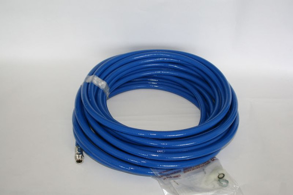 ELMAG PU slang 10x15 mm / 15 m, compleet met mannelijke 3/8' aansluiting en koppeling voor EUROREEL AIR OPEN 15 S, 9402291