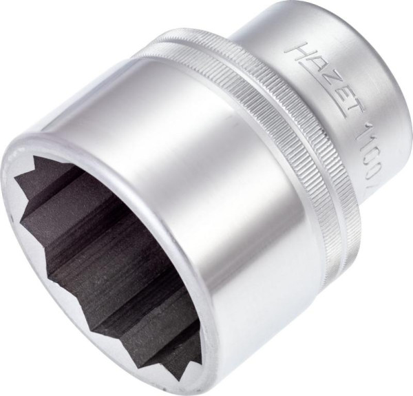 Hazet dopsleutelinzet, dubbel zeskant, hol vierkant 25 mm (1 inch), buiten dubbel zeskant profiel, 50 mm, 1100Z-50