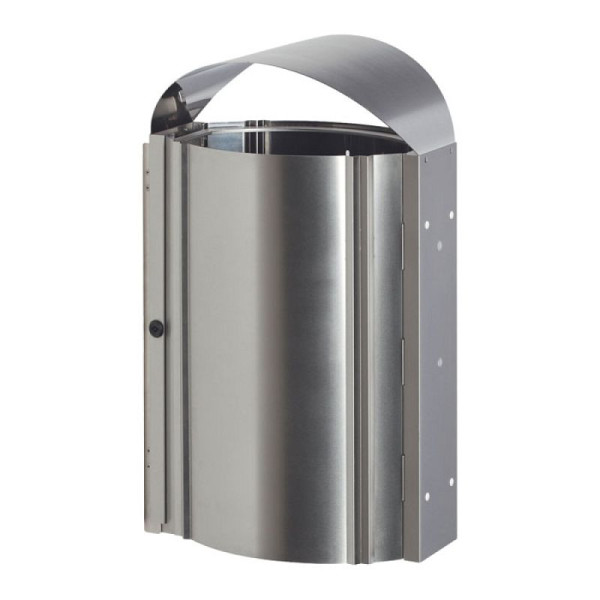 Stein HGS HGS afvalbak -Cubo Paco-, verrijdbaar zonder reclameruimte, 800x480x350mm, RVS, 15936