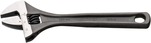 Hazet steeksleutel, verstelbaar, buitenzeskantprofiel, oppervlak: gefosfateerd, hoogglans gepolijst, lengte: 157 mm, klembereik: 24 mm, 279-6