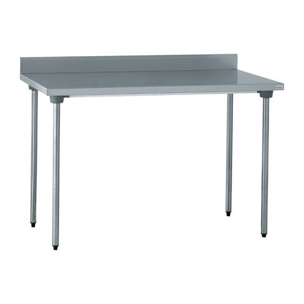 Tournus Edelstahltisch 1200 mm mit Aufkantung, mit Profilrahmen verstärkt, CX551
