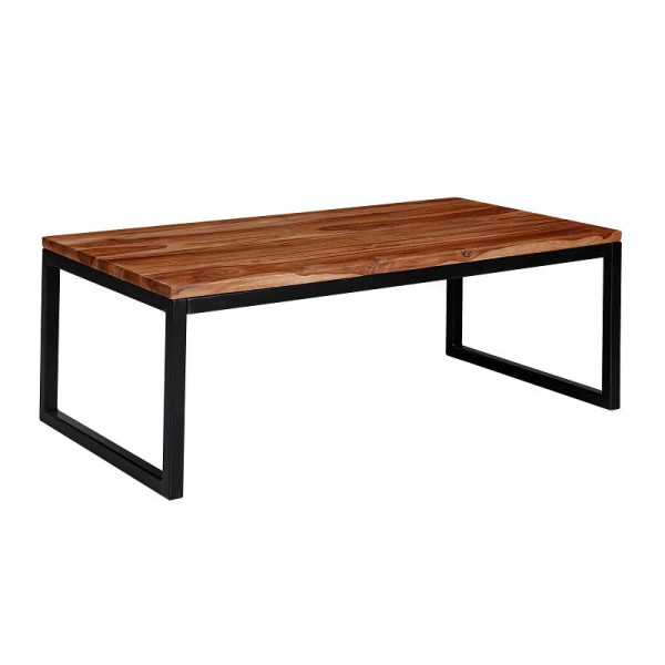 Wohnling salontafel 110 x 40 x 60 cm Sheesham massief hout / metaal, WL6.151