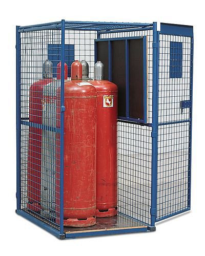 DENIOS gasflessenkast GF 8.16 met 1-vleugelige deur en vlakke vloer, 137-112