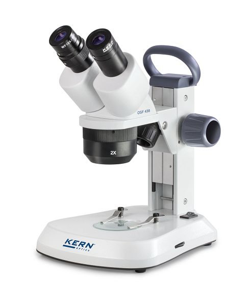 KERN Optics stereomicroscoop, Greenough 1x / 2x / 3x, verrekijker, Oculair WF 10 x / Ø 20mm met antischimmel plug-in voeding, OSF 438