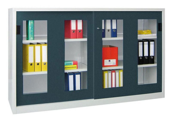 Pavoy schuifdeurkast 1200/500/2000, gegalvaniseerde planken, kijkvenster, 30301-200-590-735512