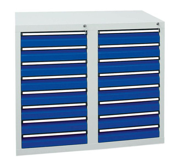 stumpf ladekast serie STS 410, RAL 7035/5010, 16 laden (16x100 mm), 7102174