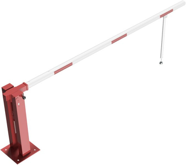 Schake handbarrière met gasdrukveer en pendelsteun, dagbreedte: 3000 mm, met profielcilinderslot, 415_31ZPB