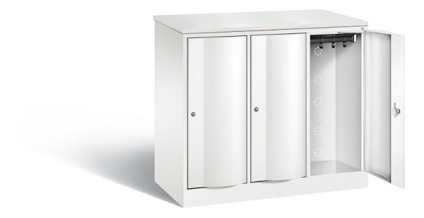 C+P locker Resisto, H1077xB1148xD540mm, kleur: verkeerswit, 8271-372 S10108