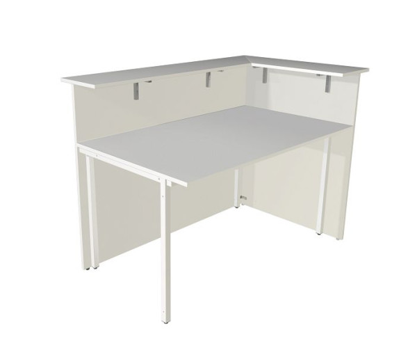 Kerkmann hoekbank Atlantis, eenzijdig open, B 1470 x D 920 x H 1080 mm, wit, 22328882
