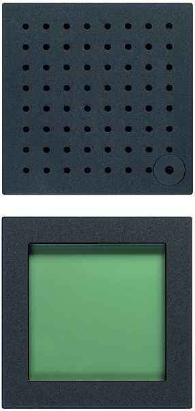 TCS-module combinatie van LC-display en luidsprekermodule voor maximaal 1.000 wooneenheden AMI-serie, zwart, AMI10105-0757