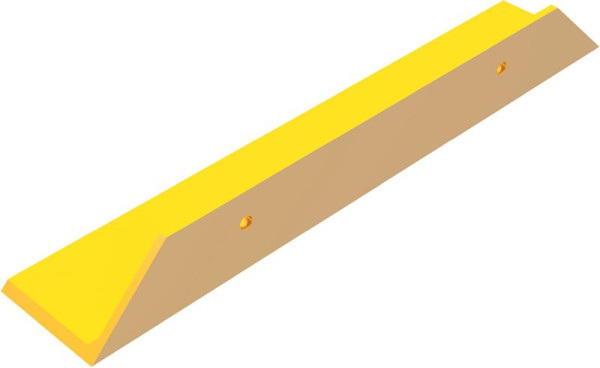 Schake Schrammbord stalen hoek 100 x 150 x 10 mm voor plugbevestiging, totale lengte: 800 mm, 477_45BG
