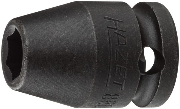 Hazet impact, machine schroevendraaierdop, zeskant, hol vierkant 10 mm, buitenzeskant trekprofiel, 8 mm, 880S-8