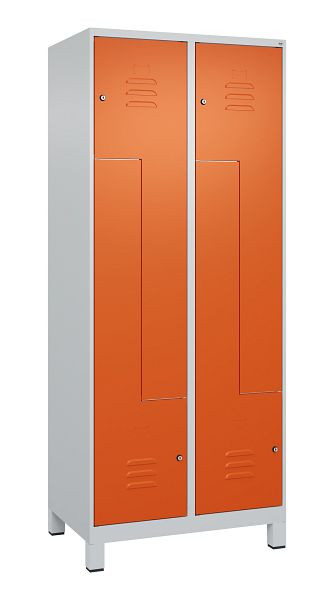 C+P Z-Spind Classic PLUS, C Z-Spind, Classic PLUS, voeten, 4 compartimenten, 1950x800x500mm, 7035/2004, cilindersloten, 080013-224 S10031