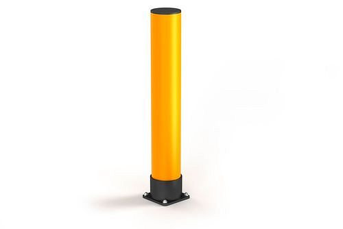 Ampere stootbeschermingspaal van kunststof, hoogte 900 mm, geel, 304902