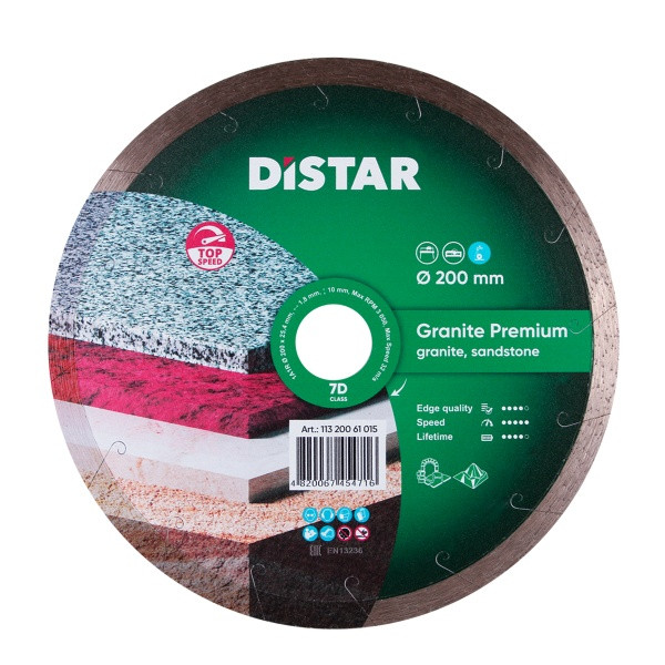 Distar diamantdoorslijpschijf 1A1R 200 Graniet Premium, 11320061015