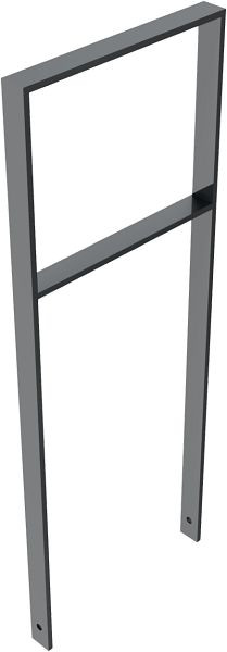 Schake armleuning van platstaal 50 x 12 mm, met dwarsbalk, totale breedte: 450 mm, thermisch verzinkt en gecoat DB 703, 451_045B