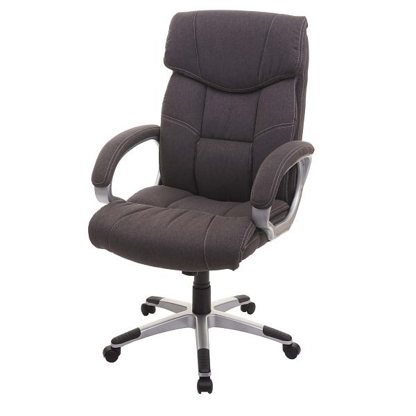 Mendler bureaustoel HWC-A71, directiestoel, bureaustoel, bureaustoel, stof/textiel, donkergrijs, 74186