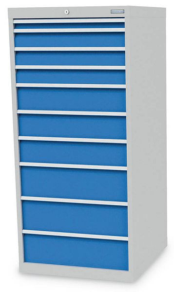 Bedrunka + Hirth ladekast, diepte 736 mm, R 24-24, 705 x 736 x 1519 mm, paneelhoogte in mm: 1x50, 3x100, 3x150, 3x200, 715 / 1333V10