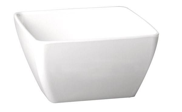 APS schaal -FRIENDLY BOWL- 25 x 25 cm, hoogte: 12 cm PET, wit, 79008