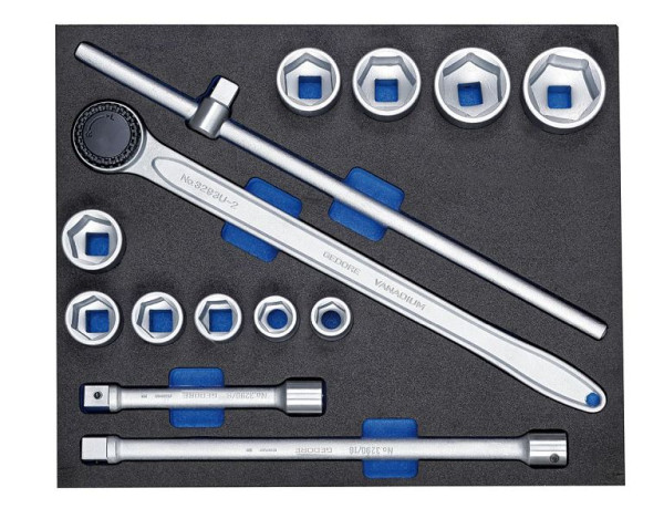 GEDORE controlegereedschapsinzet met assortiment, ringsteeksleutelset, 2752727