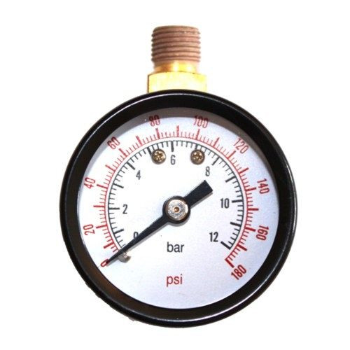 AEROTEC manometer 12 bar 40 mm - 1/8 inch AG boven, 9415204