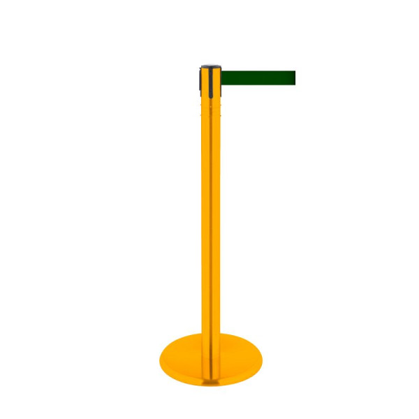 Stein HGS HGS personengeleidingssysteem -P-Line 360-, metaal, geel gecoat, groen, met bandeindstuk (standaard), bandlengte: 4 m, 40018-1002