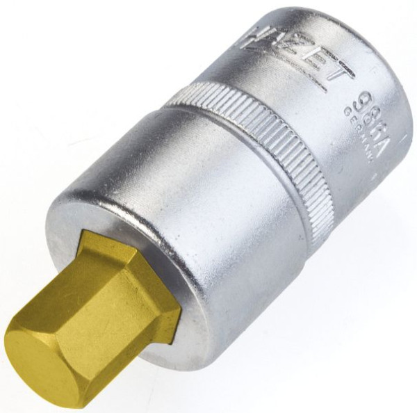 Hazet schroevendraaierdop, hol vierkant 12,5 mm (1/2"), zeskant dopprofiel, 7/16", 986A-7/16