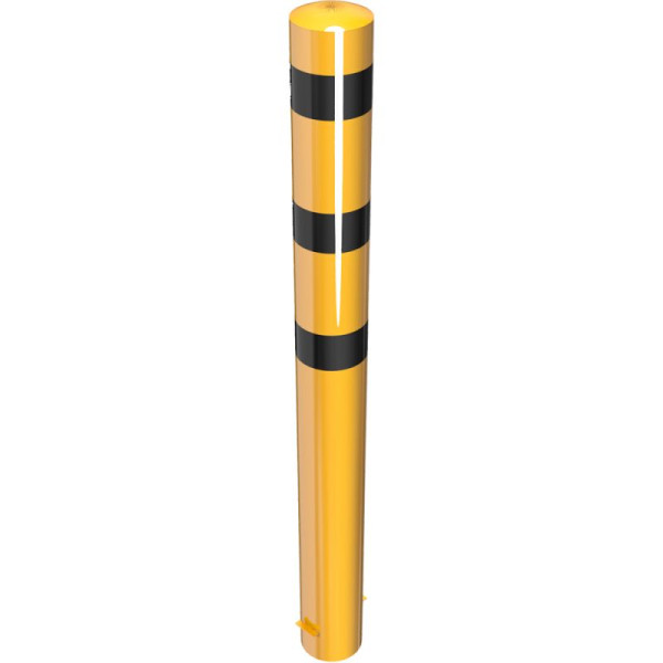 Stein HGS HGS stalen buispaal/stambeveiligingspaal -Bollard-, 2000mm, voor inzetting in beton, verzinkt, geen ogen, met gelaste stalen kap, 15748b-gs01