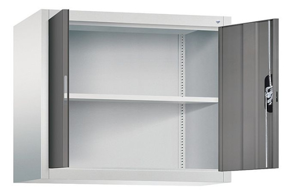 C+P bovenkast Acurado, H790xW930xD400mm, kleur: lichtgrijs / vulkaangrijs, verzonken handgreep, 9265-000 S10206