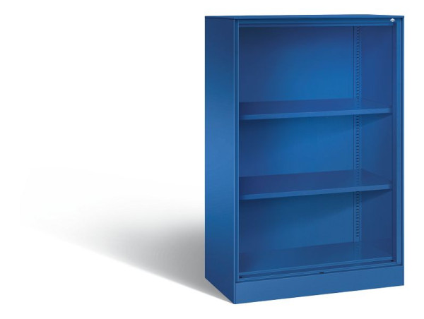 C+P bureauplank Asisto, H1310xB800xD435mm, kleur: gentiaanblauw, 3 niveaus, 140033-000 S10058