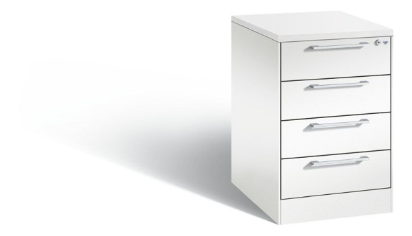 C+P archiefkast Asisto, H710xB440xD600mm, kleur: verkeerswit, beugelgreep, 146275-422 S10032