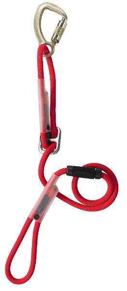 Skylotec frictie-gesp touw, waarschuwingskleur dyn. ATLAS SK12, vingerhoed / lus, in waarschuwingskleur, dyn, Länge: 1,5m, L-0139-1,5
