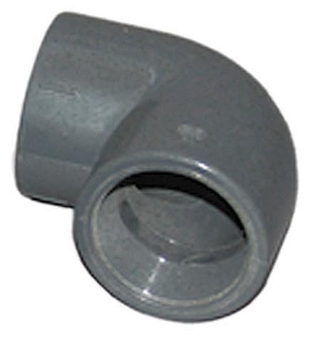 Cemo PVC hoek R 2"i 90 graden, 1540