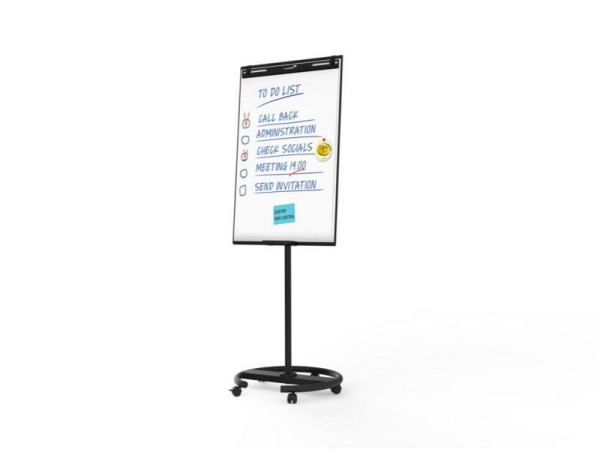 Legamaster flipover mobiel ECONOMY Triangle ronde voet, zwart, 7-153200