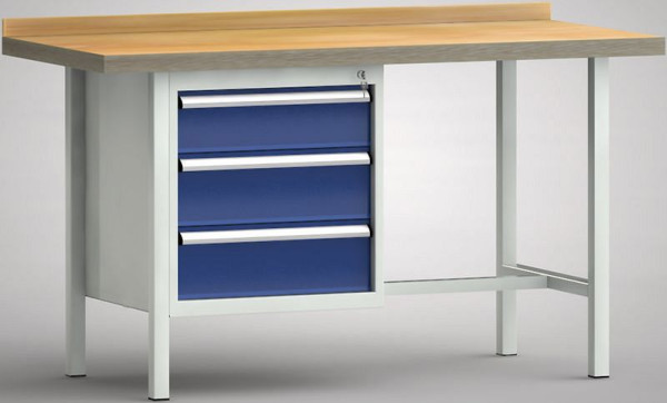 KLW standaard werkbank - 1500 x 700 x 840 mm L x D x H, WS116N-1500M40-E1632