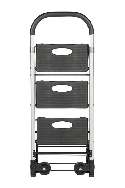 BS rollen mobiele universele ladder/transportwagen, wiel Ø 100 mm, totale hoogte 1265 mm, draagvermogen ladder in opgebouwde toestand 150 kg, draagvermogen transport 90 kg, MLK.090