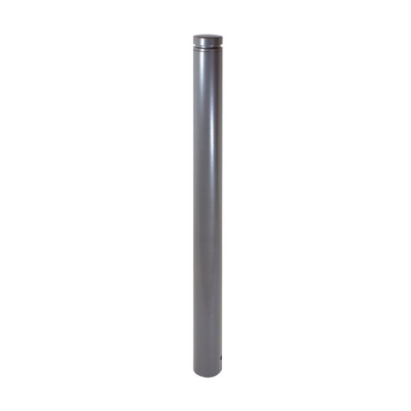 Stone HGS afzetpaal Ø 60 mm met siergroef, met driehoekslot, DIN 3223 / inclusief grondhuls, DB703 ijzermica mat, zonder oogjes, 464fbdb703