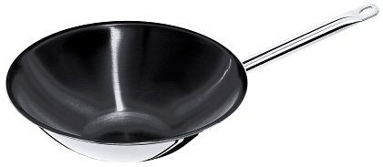 Contacto wok RVS meerlaags vlakke bodem, non-stick, 523/360