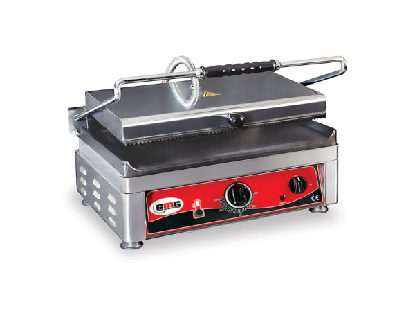 GMG contactgrill - boven gegroefd / onder glad, grilloppervlak: 45 x 27 cm, gelijkmatige temperatuurregeling voor boven- en onderwarmte, KG2745G