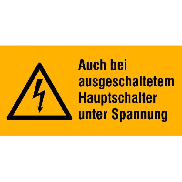 Stein HGS HGS elektrische markering/waarschuwingscombinatiebord, staat ook onder spanning als de hoofdschakelaar uitgeschakeld is, 32 x 16 mm / vel van 30, 30.1387