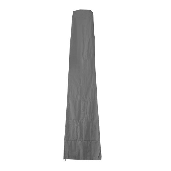 Mendler beschermhoes 370cm voor 5x5m XXL marktparaplu HWC-D20, hoes met rits, antraciet, 68383