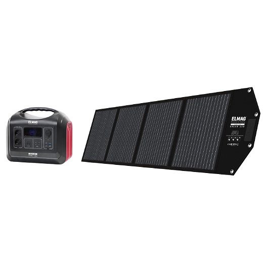 ELMAG Draagbare zonnegeneratorset ENERGY 1800 + SOLAR 220, 00403