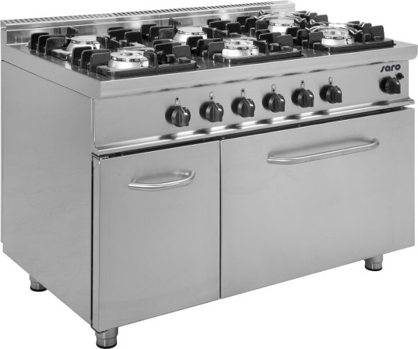 Saro gasfornuis met gasoven model E7/KUPG6LN, 423-1040