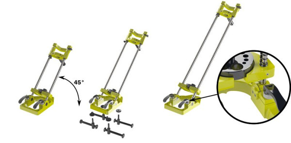 Famag boorstandaard zwenkbaar, max. breedte: 320 mm, jig: zonder klemapparaat, 1404.320.00