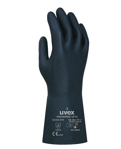 uvex handschoen profapren CF 33, cat III, 33cm, maat. 10, VE: 10 paar, 210-317